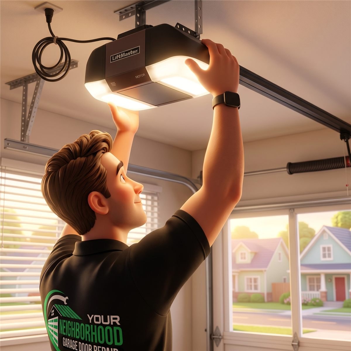 Garage door opener motor repair and installation