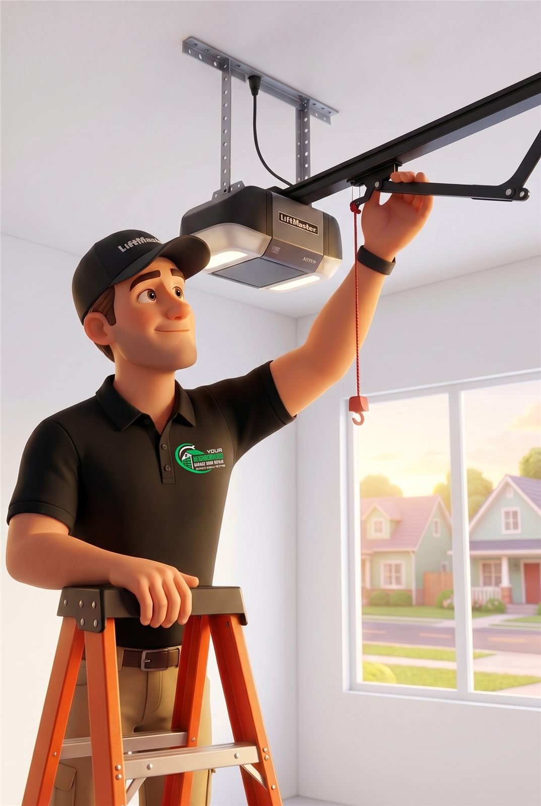 Garage door opener motor repair and replacement in DFW
